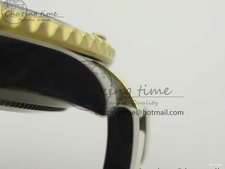 MiroTime 0410 Affordable Submariner 116613 LB Noob 1:1 Best Edition YG Wrapped Bezel Blue Dial on SS YG Bracelet A2836 V 3413